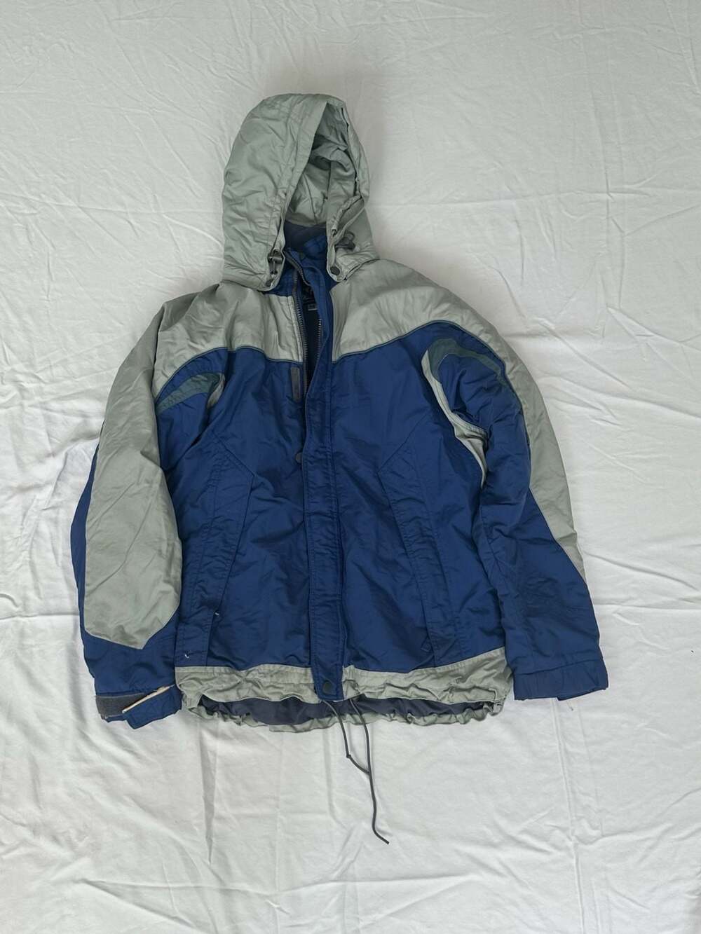 DNS Winter Ski Jacket Blue And Grey Hooded